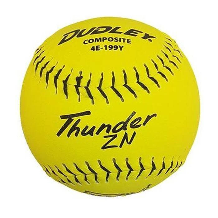 Dudley Thunder ZN HYCON ICON NSA 12" Slowpitch Softballs (DOZEN): 4E199Y 3 Dudley Thunder ZN HYCON ICON NSA 12" Slowpitch Softballs (DOZEN): 4E199Y