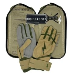 Bruce Bolt Premium Pro Military Series Long Cuff Batting Gloves: Beige 10 Bruce Bolt Premium Pro Military Series Long Cuff Batting Gloves: Beige -Rawlings Store IMG 0884