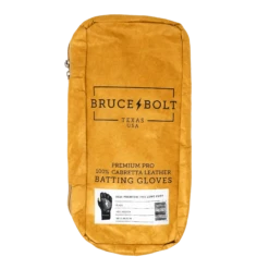 Bruce Bolt PREMIUM PRO Long Cuff Batting Gloves: Black -Rawlings Store LC BLKG BAG