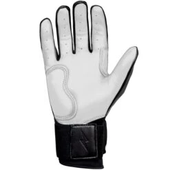 Bruce Bolt PREMIUM PRO Chrome Series Long Cuff Batting Gloves: Black -Rawlings Store LC CHRB PALM