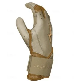 Bruce Bolt PREMIUM PRO Gold Series Batting Gloves: Long Cuff 17 Bruce Bolt PREMIUM PRO Gold Series Batting Gloves: Long Cuff -Rawlings Store LC GLD SIDE