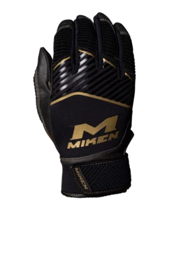 Miken Softball MK7X Adult Black And Gold Batting Gloves: MBGGLD-BLK 7 Miken Softball MK7X Adult Black And Gold Batting Gloves: MBGGLD-BLK -Rawlings Store MBGGLDblack3