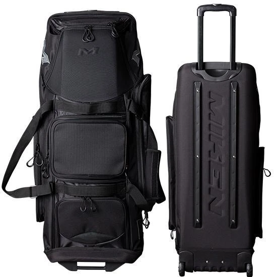 Miken MKMK7X Black Pro Wheeled Roller Bat Bag: MKMK7X-PRO-BLK 3 Miken MKMK7X Black Pro Wheeled Roller Bat Bag: MKMK7X-PRO-BLK