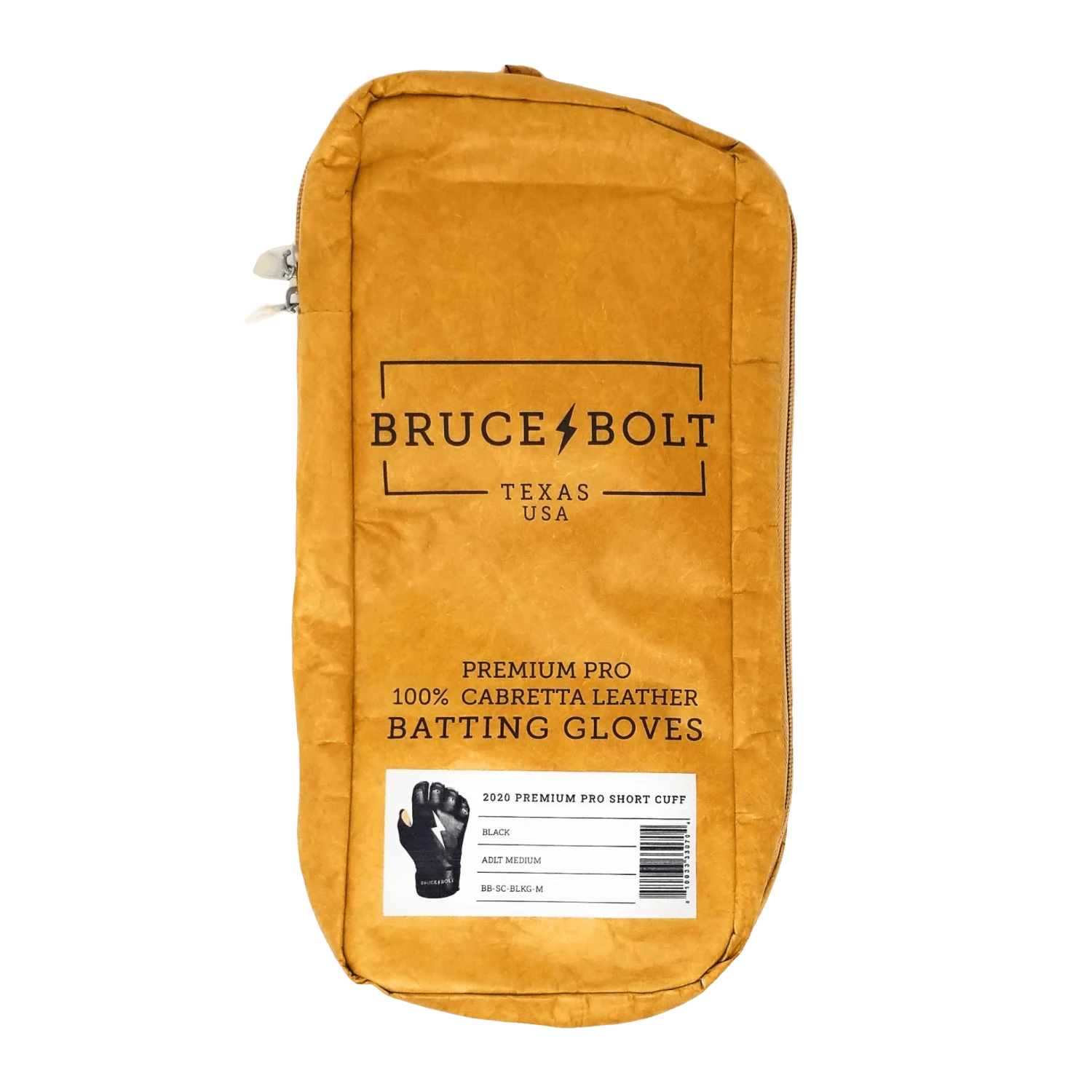 Bruce Bolt PREMIUM PRO Short Cuff Batting Gloves: Black 9 Bruce Bolt PREMIUM PRO Short Cuff Batting Gloves: Black - Image 7