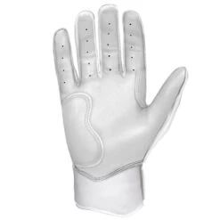 Bruce Bolt PREMIUM PRO Chrome Series Short Cuff Batting Gloves: White 17 Bruce Bolt PREMIUM PRO Chrome Series Short Cuff Batting Gloves: White -Rawlings Store SC CHRW PALM