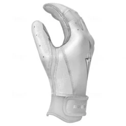 Bruce Bolt PREMIUM PRO Chrome Series Short Cuff Batting Gloves: White 19 Bruce Bolt PREMIUM PRO Chrome Series Short Cuff Batting Gloves: White -Rawlings Store SC CHRW SIDE