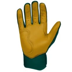 Bruce Bolt PREMIUM PRO Short Cuff Batting Gloves: GREEN -Rawlings Store SC GRNG PALM