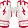Bruce Bolt PREMIUM PRO BADER Series Short Cuff Batting Gloves: White 1 Bruce Bolt PREMIUM PRO BADER Series Short Cuff Batting Gloves: White -Rawlings Store SC HBW HERO