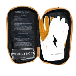 Bruce Bolt PREMIUM PRO Short Cuff Batting Gloves: White 16 Bruce Bolt PREMIUM PRO Short Cuff Batting Gloves: White -Rawlings Store SC WHTG BAG2