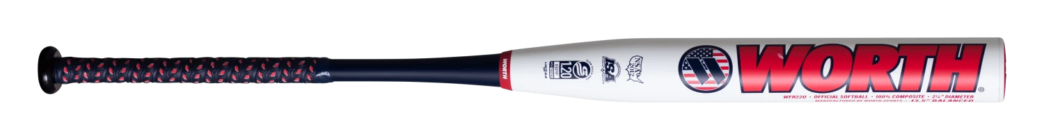 2022 Worth Freedom Balanced 13.5" USSSA Slowpitch Softball Bat: WFR22U 5 2022 Worth Freedom Balanced 13.5" USSSA Slowpitch Softball Bat: WFR22U - Image 3