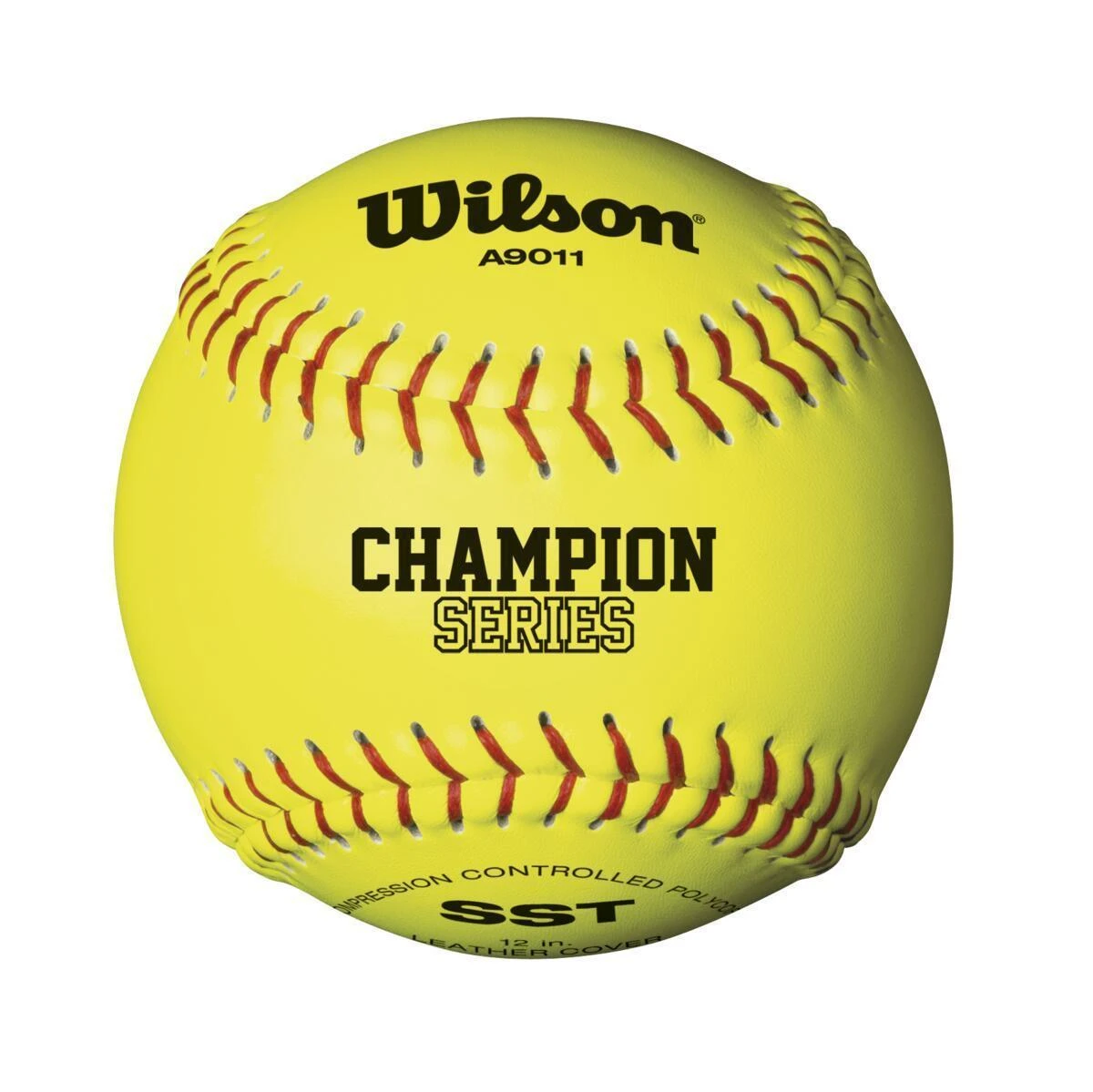 Wilson 12" NFHS Leather Polycore Fastpitch Softballs (Dozen): WTA9011BSST 3 Wilson 12" NFHS Leather Polycore Fastpitch Softballs (Dozen): WTA9011BSST