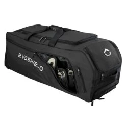 Evoshield Stone Wall Wheeled Bag (Multiple Colors): WTV9400 -Rawlings Store WTV9400BL 6 Evoshield Stonewall Wheeled Bag Catcher Pocket a.png.cq5dam.web .1200.1200