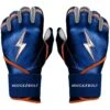 Bruce Bolt PREMIUM PRO NIMMO Long Cuff Batting Gloves: Mets Blue -Rawlings Store premium pro nimmo series long cuff batting gloves blue gloves brucebolt 692298