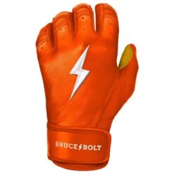 Bruce Bolt PREMIUM PRO Short Cuff Batting Gloves: Orange 11 Bruce Bolt PREMIUM PRO Short Cuff Batting Gloves: Orange -Rawlings Store premium pro short cuff batting gloves orange brucebolt 128747